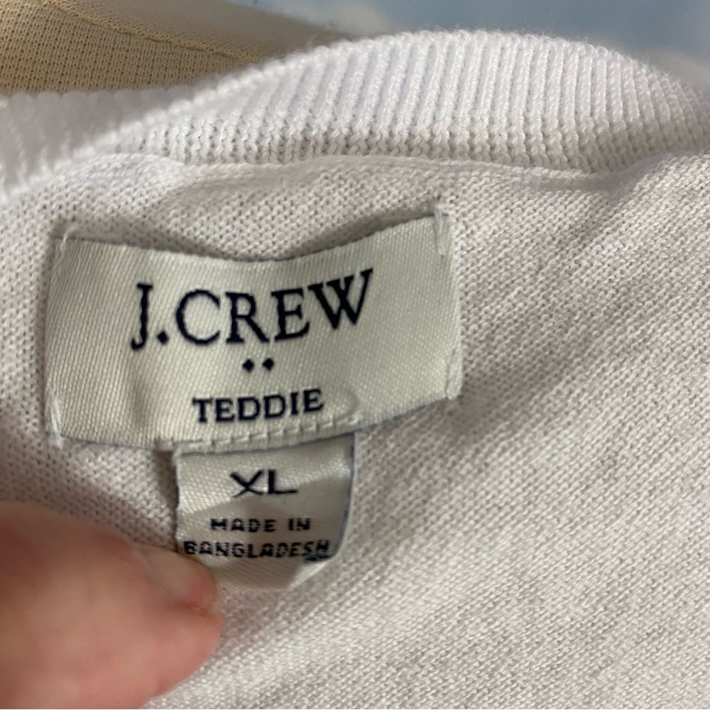 J Crew Cotton Teddie sweater Size XL - Picture 6 of 8